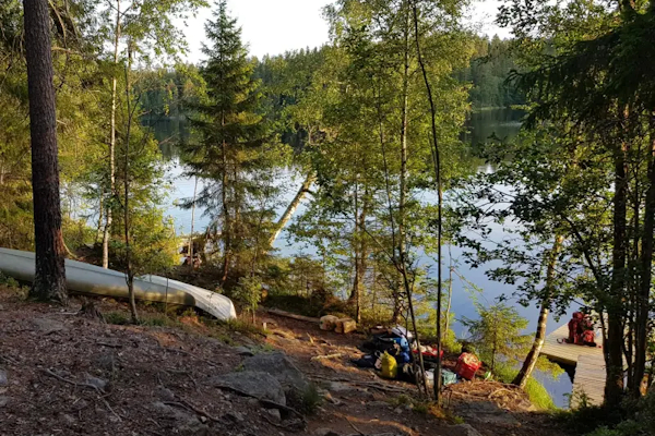 Wildniscamp Schweden am Wasser 