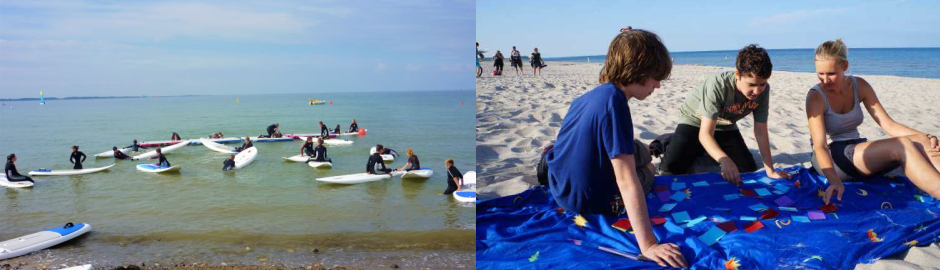Am Meer im Camp