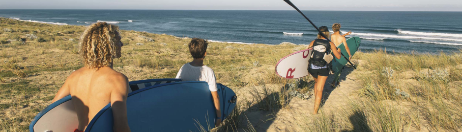 Auf dem Weg zum Surfen