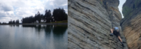 See und Kletterwand