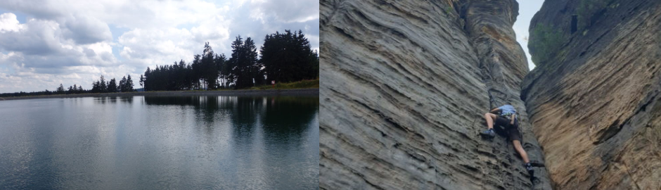 See und Kletterwand