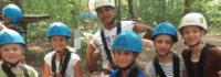 Gruppe im Kletterwald