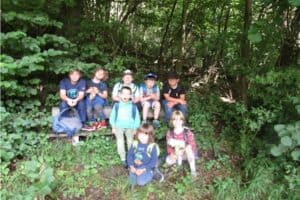 Gruppenbild im Wald