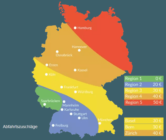 Abfahrtszuschläge Puresurfcamps