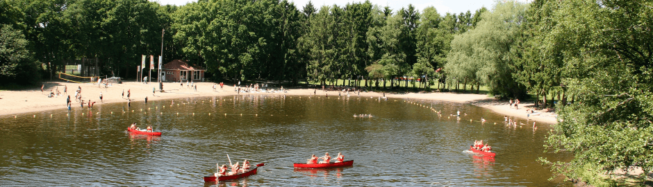 Kanufahren auf dem See