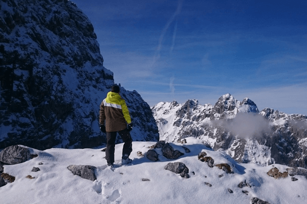 schöner Ausblick in der Skifreizeit oder dem Snowboard Camp