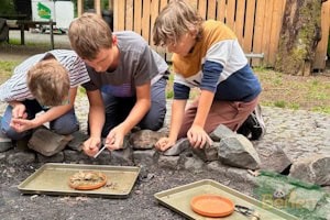 Kinder im Survivalcamp auf dem Biedenkopf