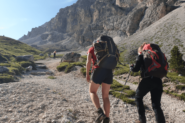 Dolomiten Besteigung im Sommer