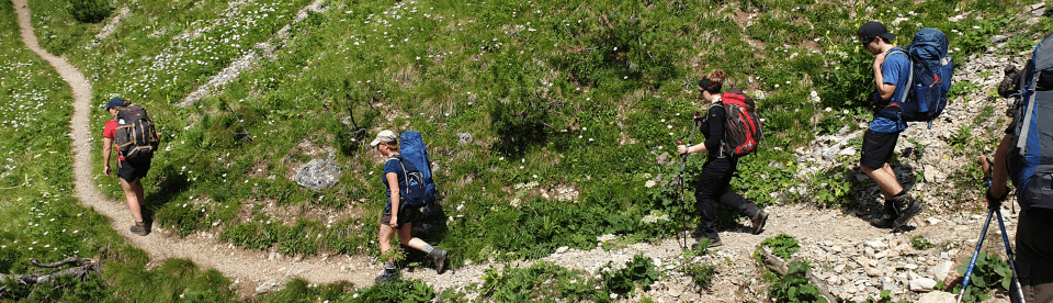 Schmale Pfade durch die Dolomiten