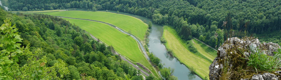 Die Donau von oben