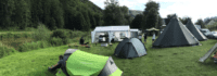 Campingplatz in den Morgenstunden
