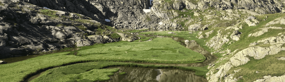 Bäche und Wasserläufe im Berg