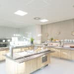 Frühstücksbuffet im Essensraum in Nordbayern