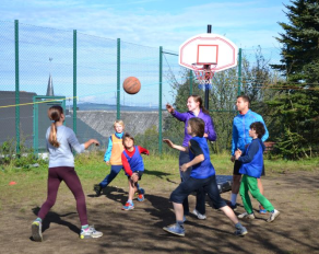 Basketballspiel im Camp Feriencamps Herbstferien