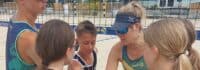 Kinder haben Spaß im Beachvolleyballcamp Witten