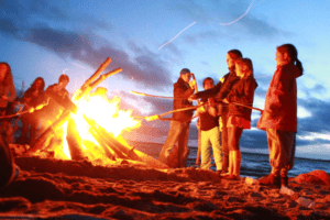 Lagerfeuer Feriencamp Usedom Lützow