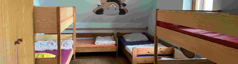 Mehrbettzimmer auf der Ranch