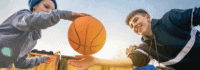 Basketballspiel im Feriencamp