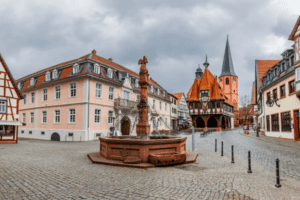 Der Ortskern von Burg Breuburg