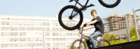 Teilnehmer beim BMX Kurs in den Ferien