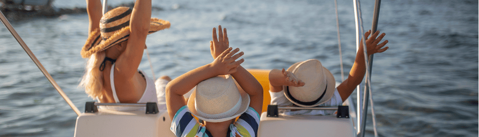 Entspannen beim Tretbootfahren