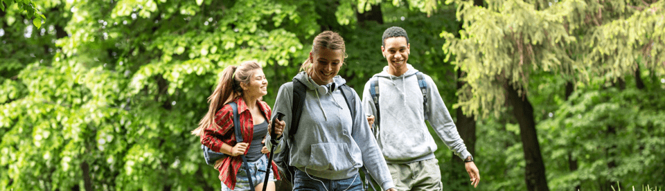 Teens in der Natur