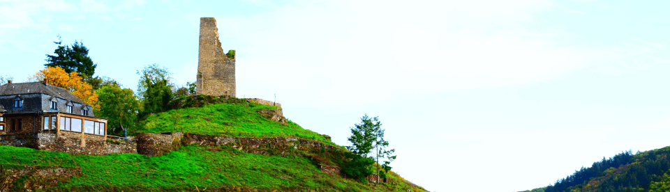 Aussicht auf Ruine