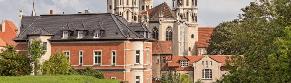 Blick auf den Dom in Naumburg