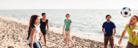 Ballspiele am Strand