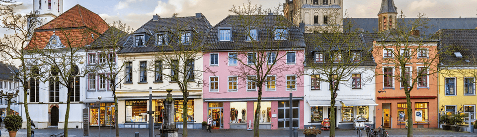 Häuserfronten in Xanten