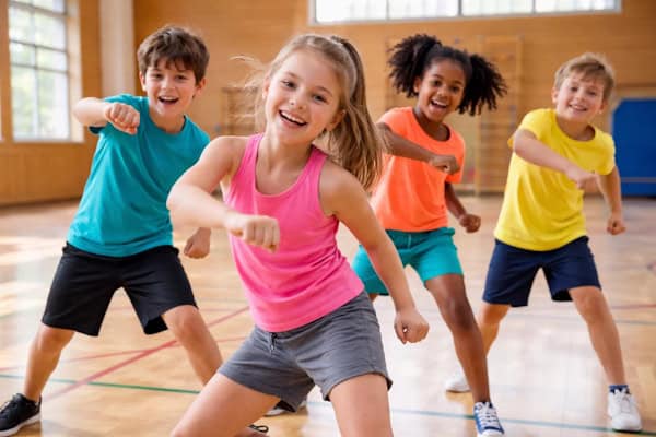 Tanzende Kinder im Tanzcamp Dexheim