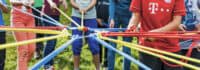 Gruppenspiele im Erlebniscamp Altmühltal