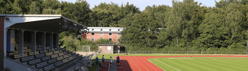 Ansicht Leichtatlethikstadion in Flensburg