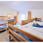 Ein 4 Bett-Zimmer in der Jugendherberge Dahme