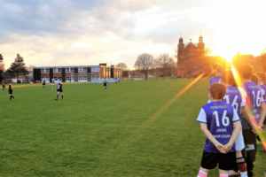 Sonnenuntergang bei den Englisch Sprachferien Fußball in Manchester Camp 