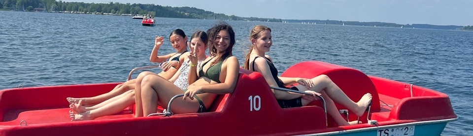 Tretboot fahren