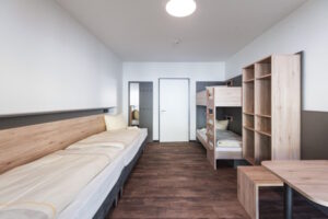Mehrbettzimmer in der Jugendherberge