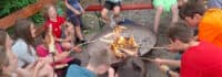 Lagerfeuer im Camp