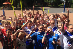 Gruppenfoto im Feriencamp in Deutschland