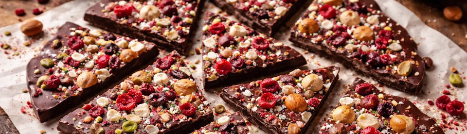 Selbstgemachte Bruchschokolade