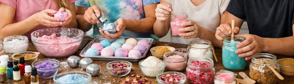 Badebomben und Peelings selbst herstellen