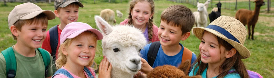 Besuch auf der Alpakafarm