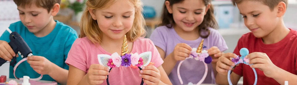 Einhornhaarreif basteln