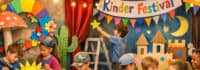 Kinder bei Festivalworkshops