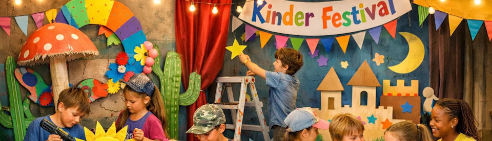 Kinder bei Festivalworkshops