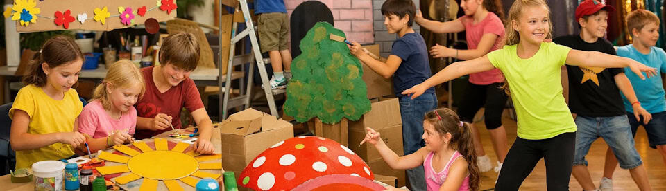 Kinder bei Festivalworkshops