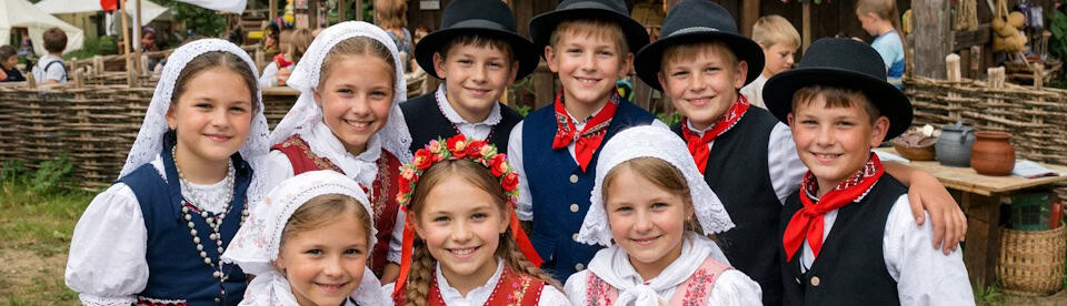 Kinder im Sorbischcamp