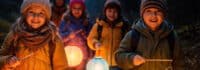 Nachtwanderung mit Lampions