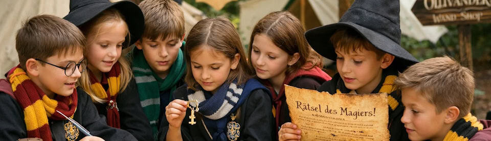 Zauberlehrlinge beim Rätselspaß