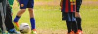 Fußball spielen im Camp